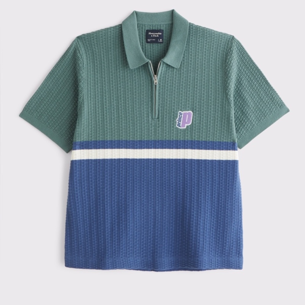 Prince Green and Blue Polo Shirt Casual Style